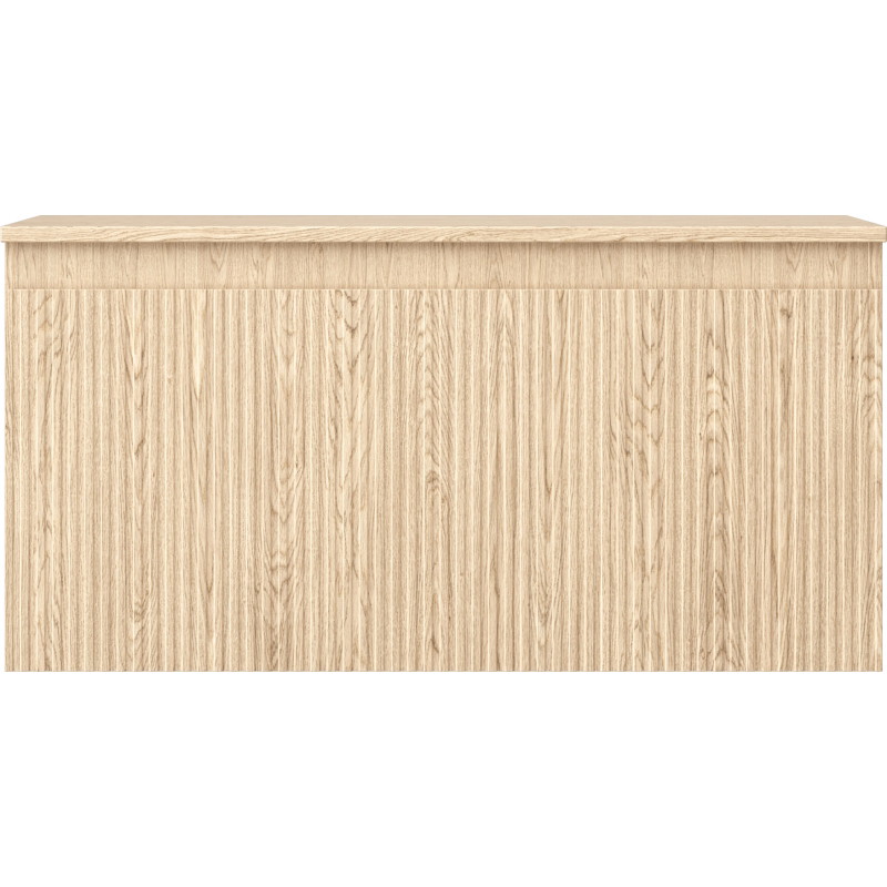 Mexen Rivel meuble sous-lavabo de salle de bain 100 cm avec plateau, 1 tiroir, rainuré, chêne - 91A20-10047-1-BFC81