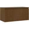 Mexen Rivel armoire de salle de bain 100 cm avec plateau, 1 tiroir, rainuré, noyer - 91A20-10047-1-BFC86