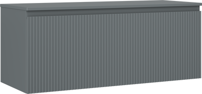 Mexen Rivel meuble de salle de bain sous-lavabo 120 cm avec plateau, 1 tiroir, rainuré, graphite mat - 91A20-12047-1-BFC66