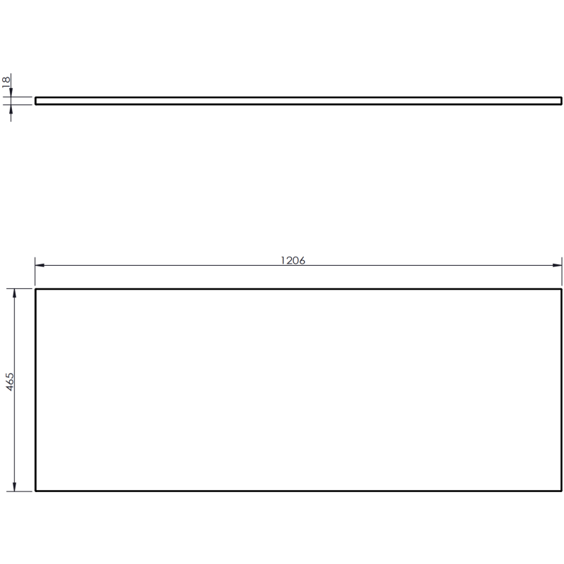 Mexen Rivel meuble de salle de bain sous le lavabo 120 cm avec plateau, 1 tiroir, rainuré, noir mat - 91A20-12047-1-BFC71