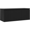 Mexen Rivel meuble de salle de bains sous lavabo 120 cm avec plateau, 1 tiroir, rainuré, noir mat - 91A20-12047-1-BFC71
