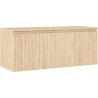 Mexen Rivel armoire de salle de bains sous-lavabo 120 cm avec plateau, 1 tiroir, rainurée, chêne - 91A20-12047-1-BFC81