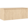 Mexen Rivel armoire de salle de bains sous-vasque 120 cm avec plateau, 1 tiroir, rainurée, chêne - 91A20-12047-1-BFC81