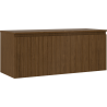 Mexen Rivel meuble de salle de bain sous-vasque 120 cm avec plateau, 1 tiroir, rainuré, noyer - 91A20-12047-1-BFC86