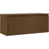 Mexen Rivel meuble de salle de bains sous lavabo 120 cm avec plateau, 1 tiroir, rainuré, noyer - 91A20-12047-1-BFC86