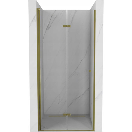 Mexen Lima porte de douche pliante 70 cm, transparente, dorée - 856-070-000-50-00