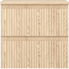 Mexen Rivel meuble de salle de bain 50 cm avec plateau, 2 tiroirs, rainuré, chêne - 91A20-05047-2-BFFC81