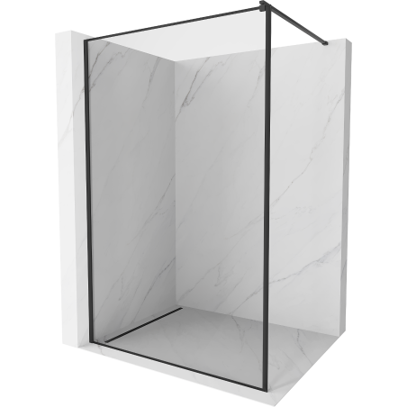 Mexen Kioto paroi de douche Walk-in 90 x 200 cm, cadre noir 8 mm, noir - 800-090-101-70-70