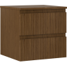 Mexen Rivel meuble de salle de bains sous lavabo 50 cm avec plateau, 2 tiroirs, cannelé, noyer - 91A20-05047-2-BFFC86