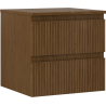 Mexen Rivel meuble sous-lavabo 50 cm avec plateau, 2 tiroirs, rainuré, noyer - 91A20-05047-2-BFFC86