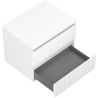 Mexen Rivel meuble de salle de bain sous lavabo 60 cm avec plateau, 2 tiroirs, rainuré, blanc mat - 91A20-06047-2-BFFC01