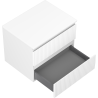 Mexen Rivel meuble de salle de bains sous lavabo 60 cm avec plateau, 2 tiroirs, rainuré, blanc mat - 91A20-06047-2-BFFC01