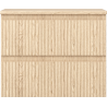Mexen Rivel armoire de salle de bains sous lavabo 60 cm avec plateau, 2 tiroirs, rainurée, chêne - 91A20-06047-2-BFFC81