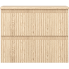 Mexen Rivel meuble de salle de bain sous lavabo 60 cm avec plateau, 2 tiroirs, rainuré, chêne - 91A20-06047-2-BFFC81