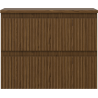 Mexen Rivel armoire de salle de bains sous lavabo 60 cm avec plan, 2 tiroirs, rainurée, noyer - 91A20-06047-2-BFFC86