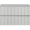 Mexen Rivel armoire de salle de bain sous lavabo 70 cm avec plateau, 2 tiroirs, rainurée, gris mat - 91A20-07047-2-BFFC62