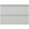 Mexen Rivel meuble de salle de bains sous-lavabo 70 cm avec plateau, 2 tiroirs, rainurés, gris mat - 91A20-07047-2-BFFC62