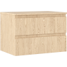 Mexen Rivel armoire de salle de bains sous-vasque 70 cm avec plateau, 2 tiroirs, rainurée, chêne - 91A20-07047-2-BFFC81