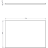 Mexen Rivel armoire de salle de bain sous-vasque 70 cm avec plateau, 2 tiroirs, rainuré, noyer - 91A20-07047-2-BFFC86