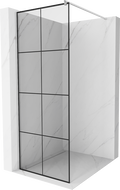 Mexen Kioto paroi de douche Walk-in 70 x 200 cm, grille noire 8 mm, chromée - 800-070-101-01-77