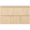 Mexen Rivel armoire de salle de bain sous-lavabo 80 cm avec plateau, 2 tiroirs, rainuré, chêne - 91A20-08047-2-BFFC81