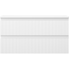 Mexen Rivel armoire de salle de bains sous-vasque 90 cm avec plateau, 2 tiroirs, rainurée, blanc mat - 91A20-09047-2-BFFC01