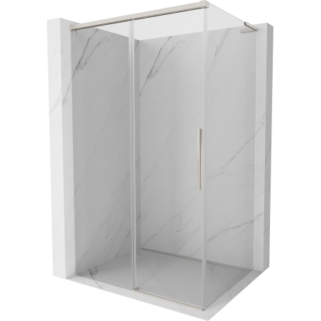 Mexen Rox L cabine de douche coulissante 110 x 85 cm, transparente, nickel brossé - 8C2L-110-085-97-00