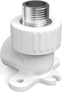 Mexen PPR coude avec support soudé pour tuyaux PPR 20 x 1/2 M - W97341-2012M-00