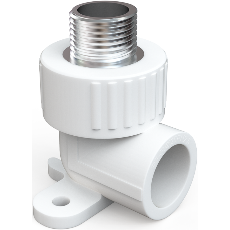 Mexen PPR coude avec support soudé pour tuyaux PPR 20 x 3/4 GZ - W97341-2034M-00