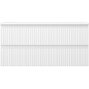 Mexen Rivel meuble de salle de bain sous lavabo 100 cm avec plateau, 2 tiroirs, rainuré, blanc mat - 91A20-10047-2-BFFC01