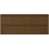 Mexen Rivel meuble de salle de bain sous lavabo 120 cm avec plan, 2 tiroirs, rainuré, noyer - 91A20-12047-2-BFFC86