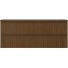 Mexen Rivel meuble de salle de bain sous lavabo 120 cm avec plateau, 2 tiroirs, rainuré, noyer - 91A20-12047-2-BFFC86