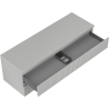 Mexen Rivel meuble de salle de bains sous lavabo 140 cm avec plan, 2 tiroirs, rainuré, gris mat - 91A20-14047-2-BFFC62