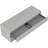 Mexen Rivel meuble de salle de bains sous-lavabo 140 cm avec plateau, 2 tiroirs, rainuré, gris mat - 91A20-14047-2-BFFC62