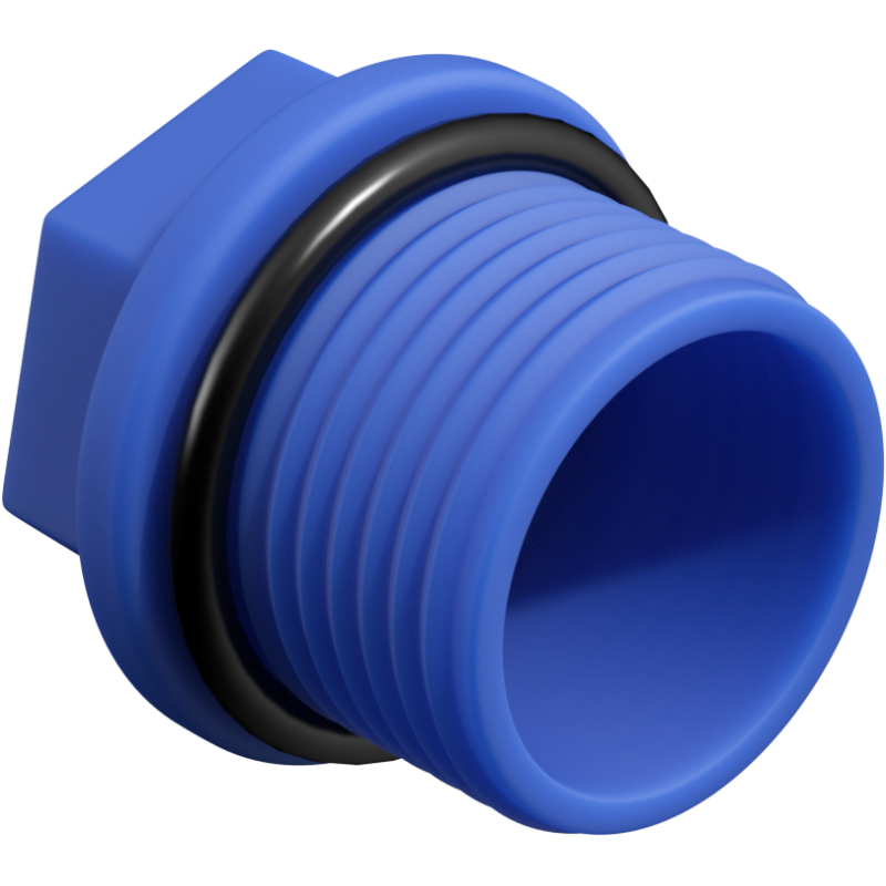 Mexen PPR bouchon court pour essai 1/2 GZ bleu - W97343-12-00