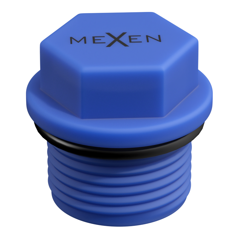 Mexen PPR bouchon court pour tests 1/2 GZ bleu - W97343-12-00