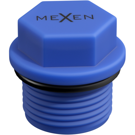 Mexen PPR bouchon court pour tests 1/2 GZ bleu - W97343-12-00