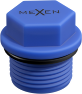 Mexen PPR bouchon court pour tests 1/2 GZ bleu - W97343-12-00