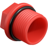 Mexen PPR courte prise pour tests 1/2 GZ rouge - W97343-12-01