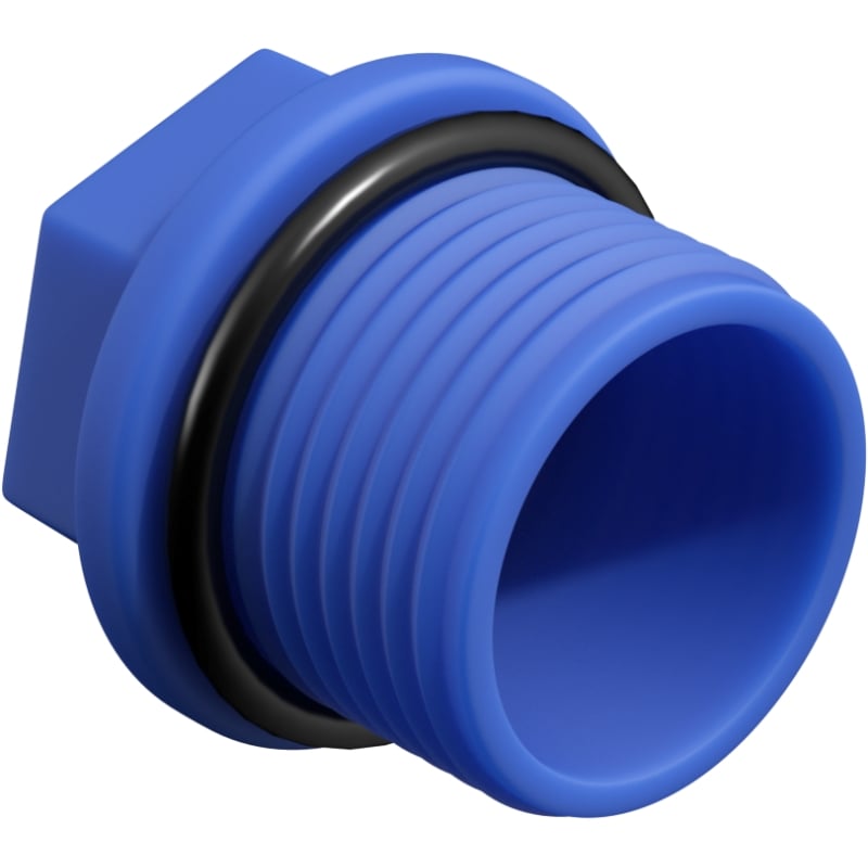 Mexen PPR bouchon court pour test 3/4 Mâle bleu - W97343-34-00