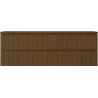 Mexen Rivel meuble de salle de bains sous-lavabo 140 cm avec plateau, 2 tiroirs, rainuré, noyer - 91A20-14047-2-BFFC86