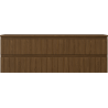 Mexen Rivel meuble de salle de bains sous vasque 140 cm avec plateau, 2 tiroirs, rainuré, noyer - 91A20-14047-2-BFFC86