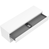 Mexen Rivel meuble sous-lavabo 160 cm avec plateau, 2 tiroirs, rainuré, blanc mat - 91A20-16047-2-BFFC01
