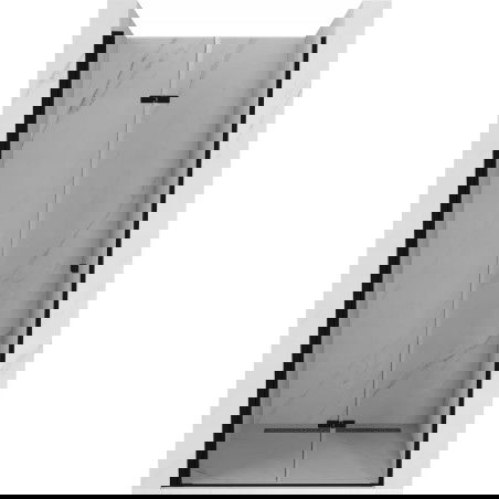 Mexen Lima portes de douche pliantes 120 cm, transparentes, noires - 856-120-000-70-00