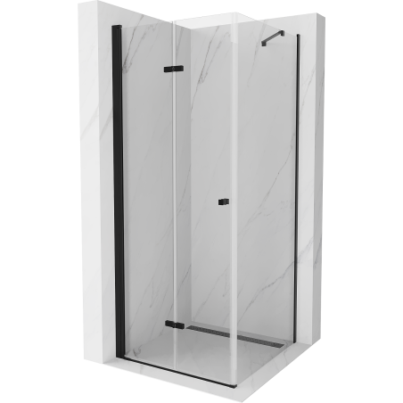 Mexen Lima cabine de douche pliante 90 x 90 cm, transparent, noir - 856-090-090-70-00