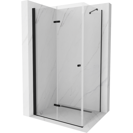 Mexen Lima cabine de douche pliante 100 x 70 cm, transparente, noire - 856-100-070-70-00