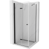 Mexen Lima cabine de douche pliante 100 x 100 cm, transparente, noire - 856-100-100-70-00