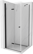 Mexen Lima cabine de douche pliante 100 x 100 cm, transparente, noire - 856-100-100-70-00