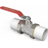 Mexen PPR vanne à bille avec raccords filetés PP à souder pour tuyaux PPR 32 x 32 - W97350-32-00