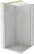 Mexen Rox cabine de douche coulissante 120 x 120 cm, transparent, or brossé - 8C2-120-120-55-00